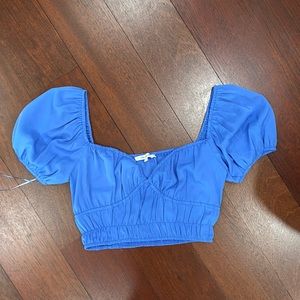 Grey bandit crop top